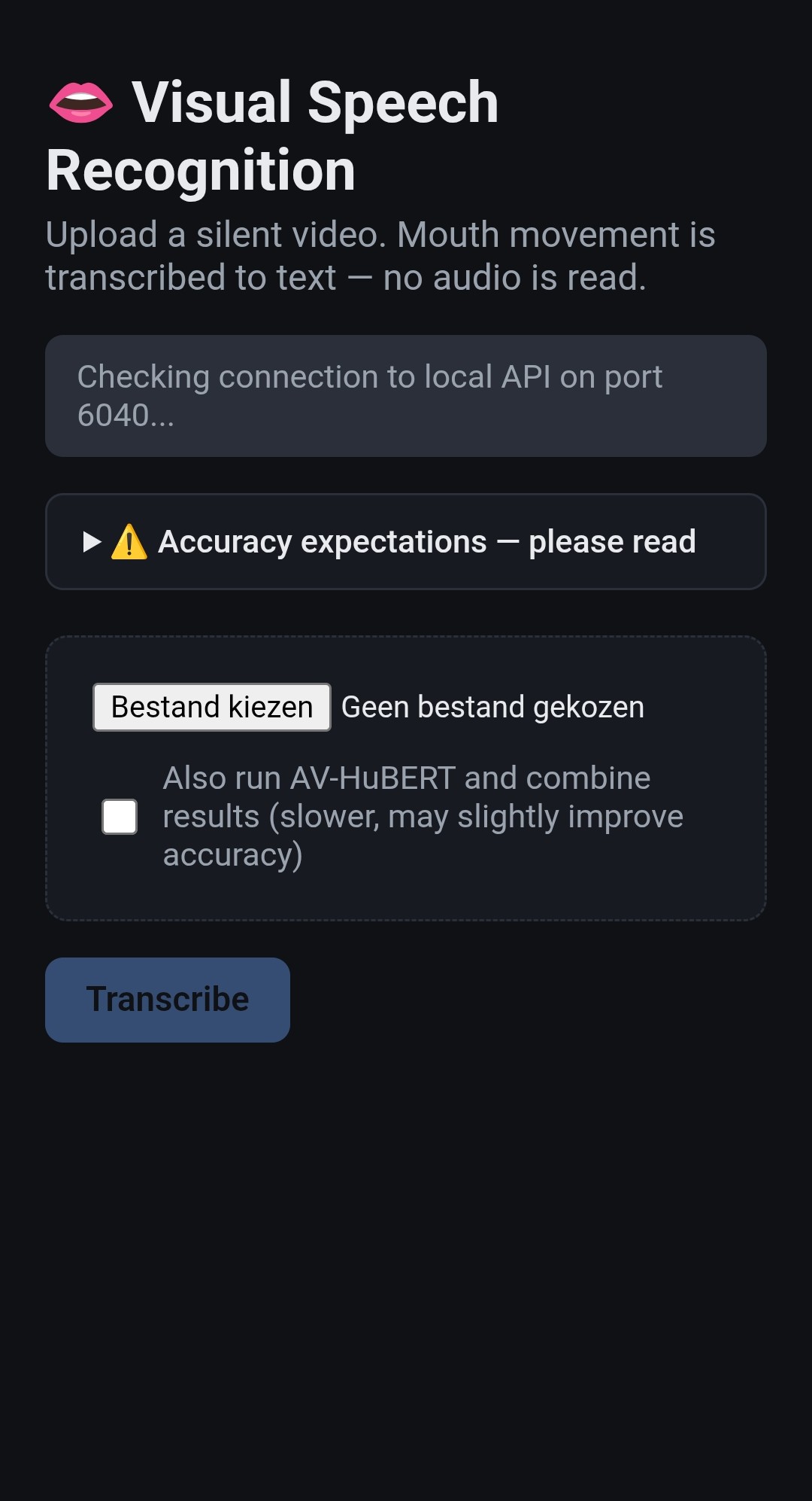 Abel123 VSR Lip Reading Software